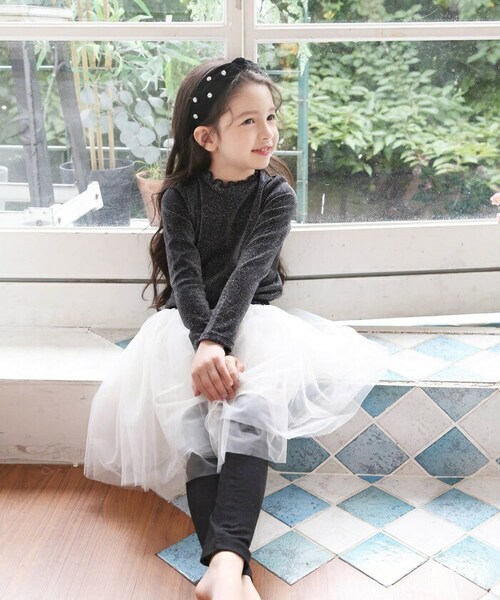 スカート キッズ 女の子 通販 スカートパンツ 54012202 スカッツ レギンス付きスカート チュールスカート チュチュスカート ふんわり フォーマル パーティー 大人っぽい かわいい オシャレ _4