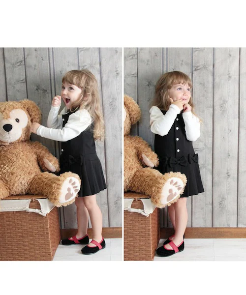 BLACK 130cm フォーマル ジャンパースカート キッズ 通販 ジャンパー スカート 10003396 子ども 子供 女子 可愛い リボン プリーツスカート 綿 コットン 入園式 卒園式 入学式_7