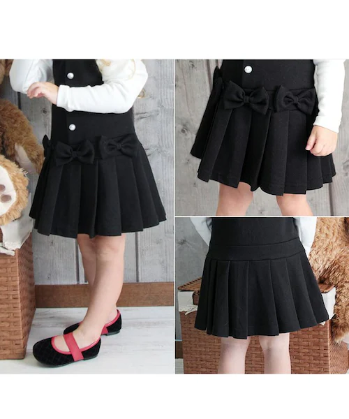 BLACK 130cm フォーマル ジャンパースカート キッズ 通販 ジャンパー スカート 10003396 子ども 子供 女子 可愛い リボン プリーツスカート 綿 コットン 入園式 卒園式 入学式_11