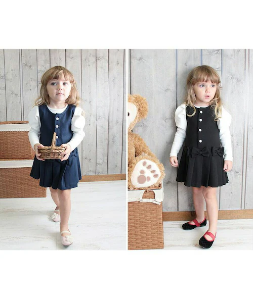 BLACK 130cm フォーマル ジャンパースカート キッズ 通販 ジャンパー スカート 10003396 子ども 子供 女子 可愛い リボン プリーツスカート 綿 コットン 入園式 卒園式 入学式_17