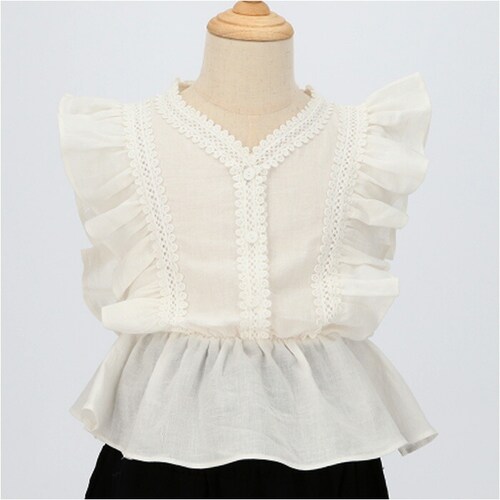 Rora �u���E�X �݂Ȃ� �ʔ� ���[�� ���i �J�b�g�\�[ �L�b�Y �q�� ���̎q ���q ���ǂ� �q�ǂ� ���ꂢ�� �t�����`�X���[�u �t���� ���[�X �{�^�� ������� ���킢�� �I�V���� ���� �J�W��_10