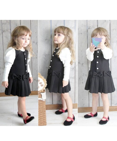 ホワイト 110cm 女の子 キッズ 長袖 Tシャツ 通販 ロンT 53082202 長袖Tシャツ カットソー パフスリーブ 無地 おしゃれ かわいい オシャレ 可愛い 入園式 卒園式 こども 女子 _8