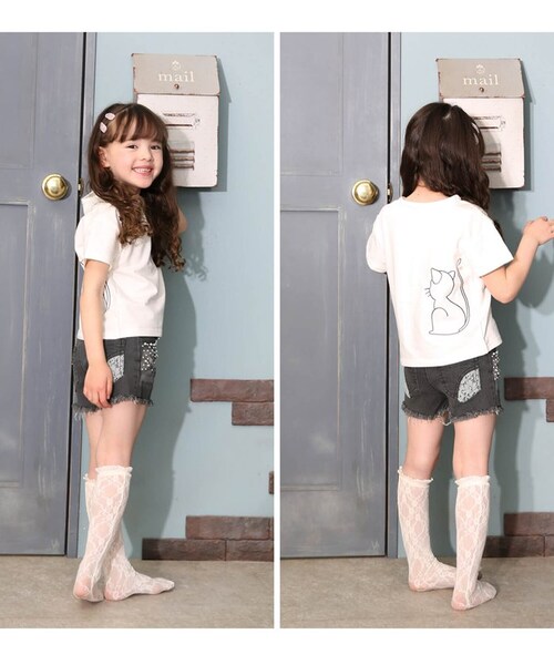 �L�b�Y T�V���c ���� ���̎q �ʔ� �J�b�g�\�[ 73062401 ����T�V���c �ĕ� �˂� �L �l�R �h�J �p�[�� �V���v�� �J�W���A�� ���� ������� ���킢�� �I�V���� ���ǂ� ���q �ʉ� ��_2