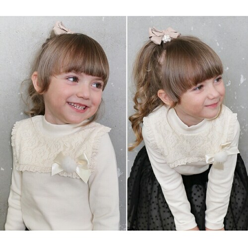 ホワイト 110cm 女の子 キッズ 長袖 Tシャツ 通販 ロンT 10006035 長袖Tシャツ カットソー レース スクエアカラー おしゃれ かわいい オシャレ 可愛い フォーマル カジュアル 春_4