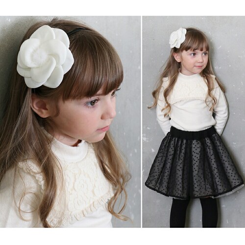 ホワイト 110cm 女の子 キッズ 長袖 Tシャツ 通販 ロンT 10006035 長袖Tシャツ カットソー レース スクエアカラー おしゃれ かわいい オシャレ 可愛い フォーマル カジュアル 春_8