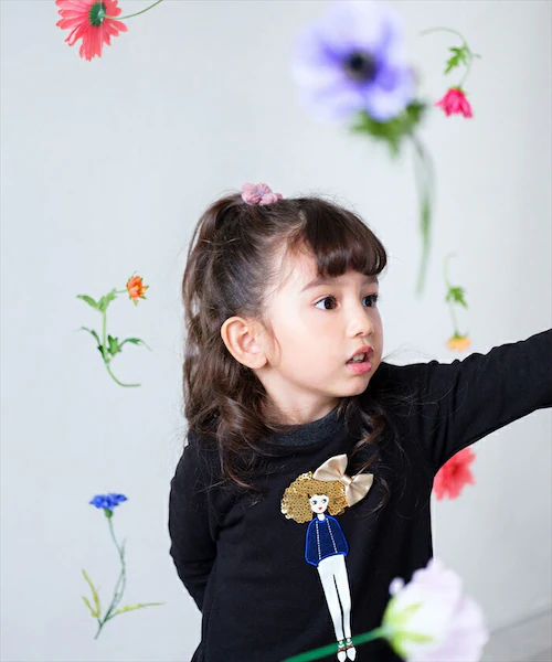 Rora �w�A�N���b�v �L�b�Y 2�Z�b�g �ʔ� �u���[�� �j�b�g ���� �t�����[ �w�A�[�N���b�v ���ǂ� ������ �w�A�A�N�Z�T���[ ������ �q�� ���̎q ��l���ۂ� ������ ���w�� ������ ���\�� _4