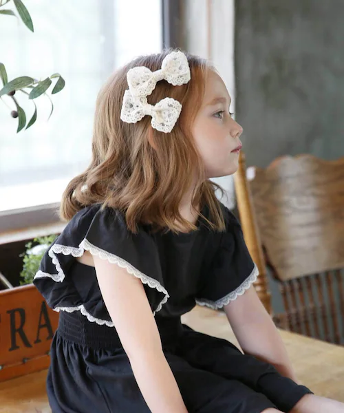 Rora �w�A�N���b�v �L�b�Y 2�Z�b�g �ʔ� ���C���[ ������ ������ ���{�� �傫�� ���[�X �z���C�g ���̎q �q�� �q�ǂ� ���ǂ� �t�H�[�}�� �i�`������ �J�W���A�� ������ ���w�� ������ _3