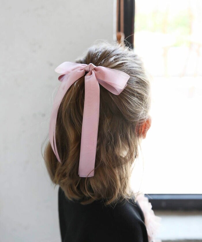 キッズ ヘアゴム リボン 通販 ひらひら 68402302 カノンリボンヘアゴム