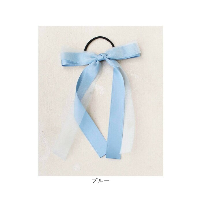 キッズ ヘアゴム リボン 通販 ひらひら 68402302 カノンリボンヘアゴム