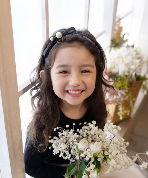 Rora カチューシャ キッズ 通販 エバー パール 髪飾り 髪留め 髪どめ ヘアアクセサリー ヘアバンド ヘッドドレス 子供 女の子 リボン サテン 結婚式 発表会 七五三 フォーマル 可愛い おし_5