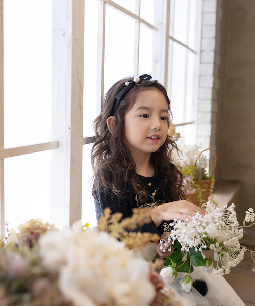 Rora カチューシャ キッズ 通販 エバー パール 髪飾り 髪留め 髪どめ ヘアアクセサリー ヘアバンド ヘッドドレス 子供 女の子 リボン サテン 結婚式 発表会 七五三 フォーマル 可愛い おし_7