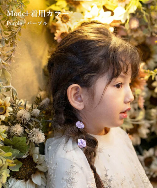 Rora �w�A�N���b�v �L�b�Y 2�Z�b�g �ʔ� ���[�Y���� ���� �t�����[ ���C���X�g�[�� �w�A�[�N���b�v ���ǂ� ������ �w�A�A�N�Z�T���[ ������ �q�� ���̎q ��l���ۂ� ������ ���w�� ������_5