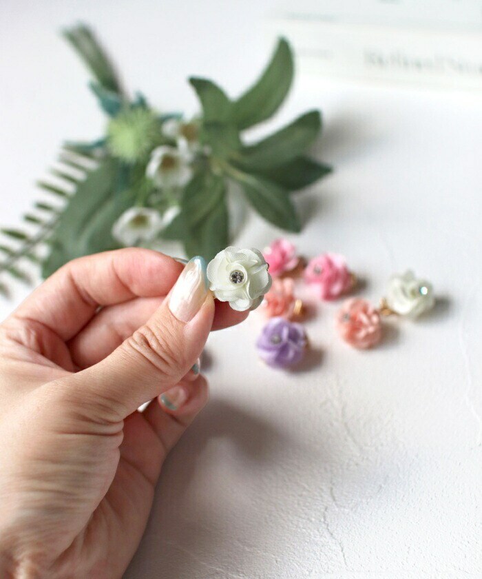 Rora ヘアクリップ キッズ 2個セット 通販 ローズメル お花 フラワー