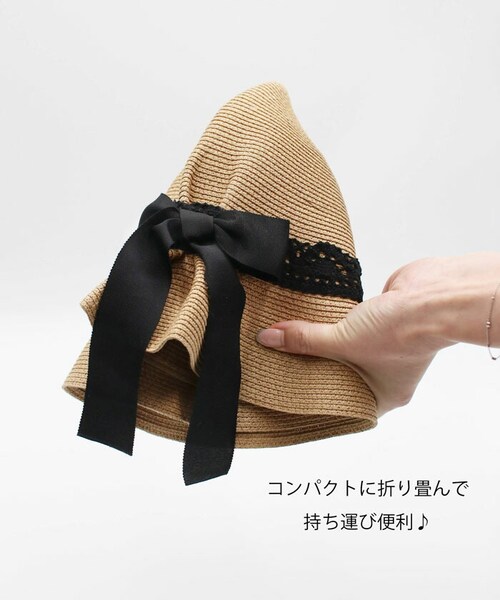 麦わら帽子 キッズ 女の子 通販 ストローハット 麦わら 帽子 リボン ストロー ハット 子供 こども 子ども カジュアル ナチュラル 夏 春夏 おでかけ お出かけ 夏休み 旅行 かわいい おしゃれ _15