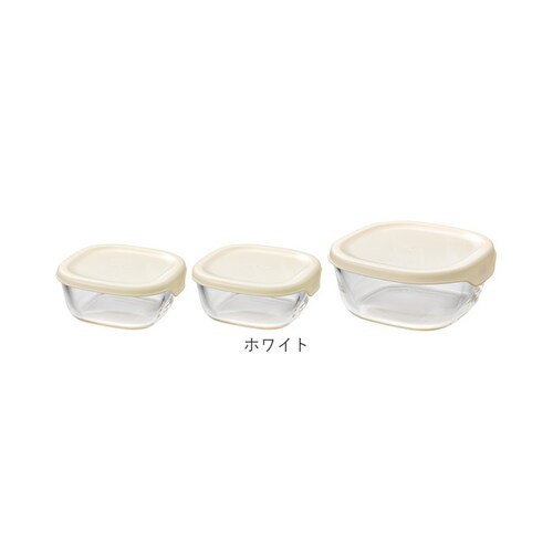 ホワイト ハリオ 耐熱 ガラス コンテナ 3個セット 通販 HARIO 3KST-2012 耐熱ガラス 容器 耐熱ガラス容器 ガラス製 保存容器 熱湯OK 電子レンジ対応 食洗機対応 オーブン対応 入_8