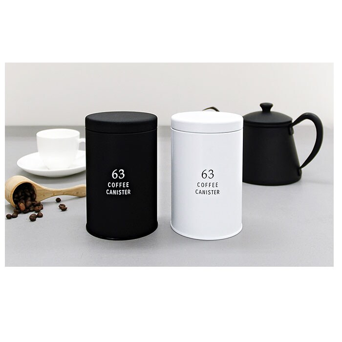 ブラック コーヒー キャニスター 缶 通販 コーヒー豆 保存容器 保存