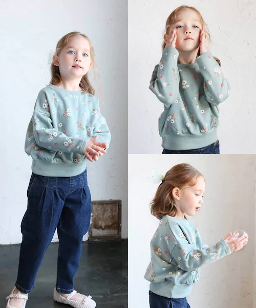 �L�b�Y �g���[�i�[ ���̎q �ʔ� �X�E�F�b�g 63032302 �v���I�[�o�[ �X�G�b�g ��100% �R�b�g�� ���� ���w�� �W���j�A �ʊw �ԕ� �t�����[ ���� �H�~ �t �H ������� ���� �I�V��_20