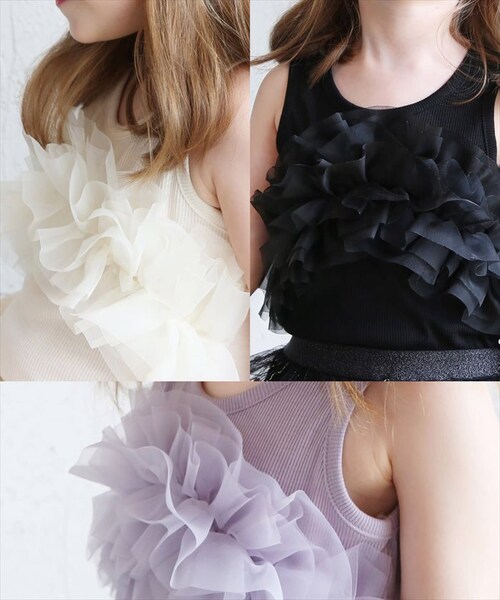 �L�b�Y �^���N�g�b�v ���̎q �ʔ� �m�[�X���[�u 73012401 ���u�^���N�g�b�v �J�b�g�\�[ �ĕ� ���Ȃ� �t���� �I�[�K���W�[ �`���[�� �L�k �X�g���b�` ���ǂ� ���q ���킢�� ������� ��_14