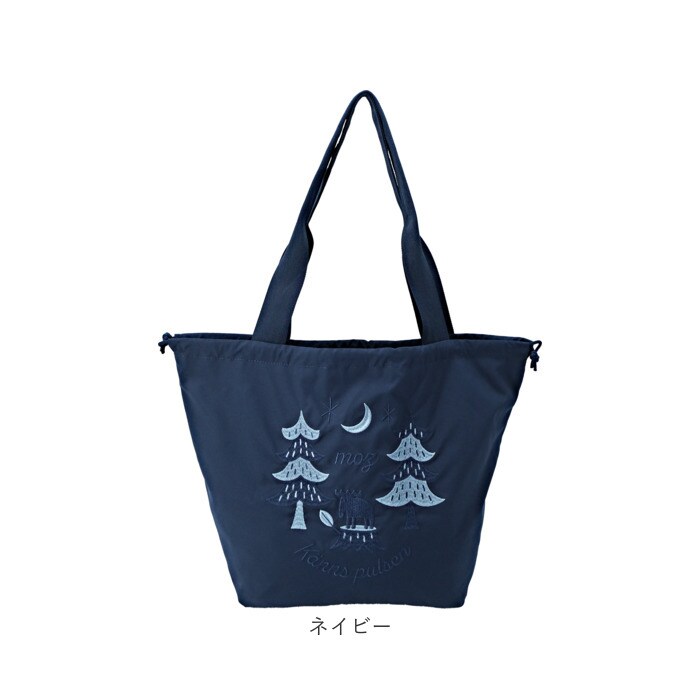 ネイビー moz モズ バッグ 刺繍トート L 通販 トートバッグ トート