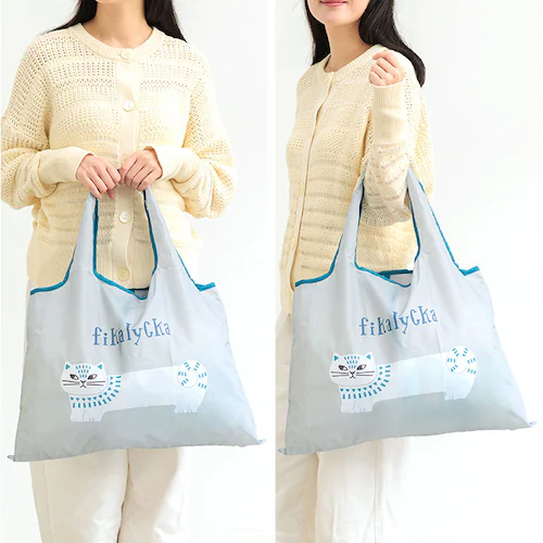 fikalycka エコバッグ フィーカリュッカ 通販 エコバック マイバッグ マイバック レディース 折りたたみ かわいい 2way マチ広 マチ付き コンパクト 可愛い おしゃれ 猫グッズ ネコ _8