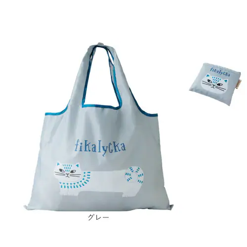fikalycka エコバッグ フィーカリュッカ 通販 エコバック マイバッグ マイバック レディース 折りたたみ かわいい 2way マチ広 マチ付き コンパクト 可愛い おしゃれ 猫グッズ ネコ _14