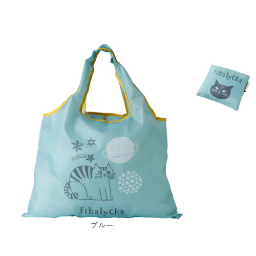 fikalycka エコバッグ フィーカリュッカ 通販 エコバック マイバッグ マイバック レディース 折りたたみ かわいい 2way マチ広 マチ付き コンパクト 可愛い おしゃれ 猫グッズ ネコ _16