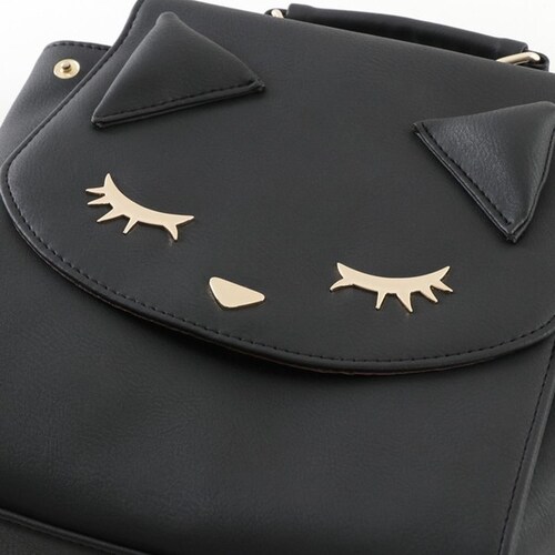 アイボリー リュック ねこ 通販 ミニリュック デイパック バックパック 3WAYリュック ミニリュックサック ショルダーバッグ 手提げ ショルダーバック ハンドバッグ レディース 女性 女の子 カバ_3