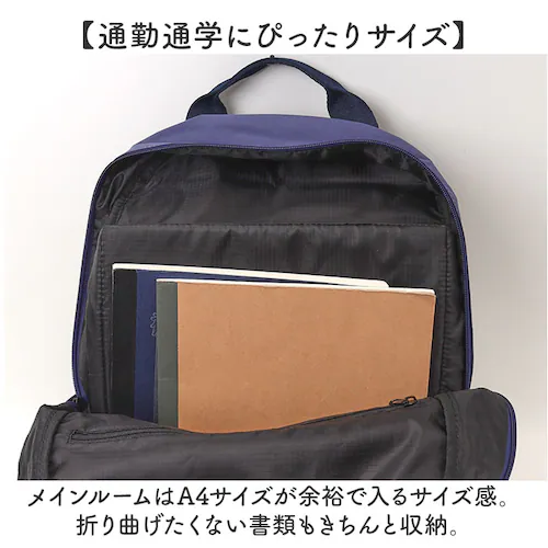 NPU.ネイビーパープル アネロ リュック anello AGB5003 通販 リュックサック バックパック デイパック レディース メンズ 通勤 通学 PC 旅行 大容量 A4 軽量 軽い 撥水 ポ_6