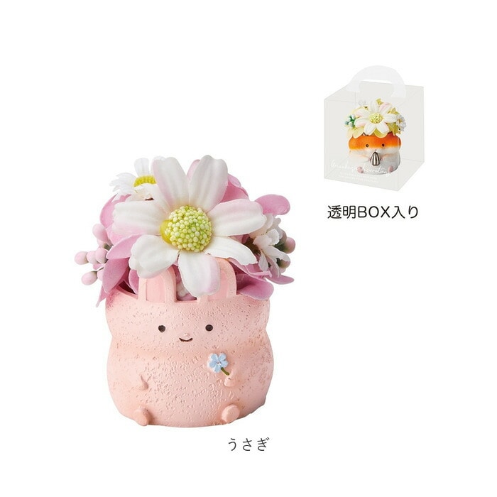 ソープフラワー レジンポット アニマル 通販 フラワーギフト 花