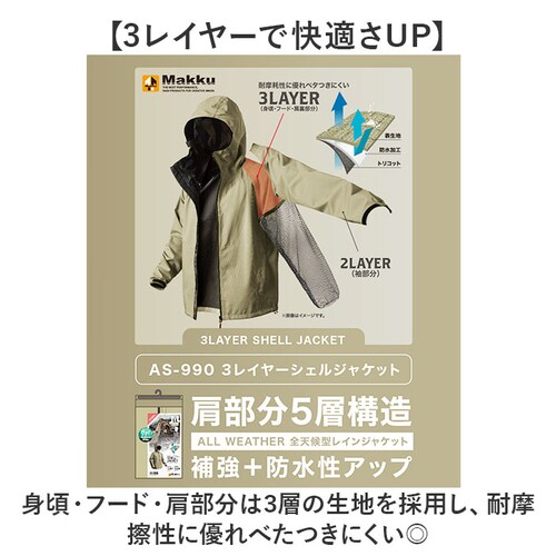 Makku �}�b�N ���C�� �W���P�b�gAS-990 �ʔ� ���C���W���P�b�g �J�� ���C���E�F�A ���C���E�G�A �J���H ���H �J�b�p �X���[���C���[�V�F�� �J�΍� ���n �V���v�� �����Y ���f�B�[�X �j_5