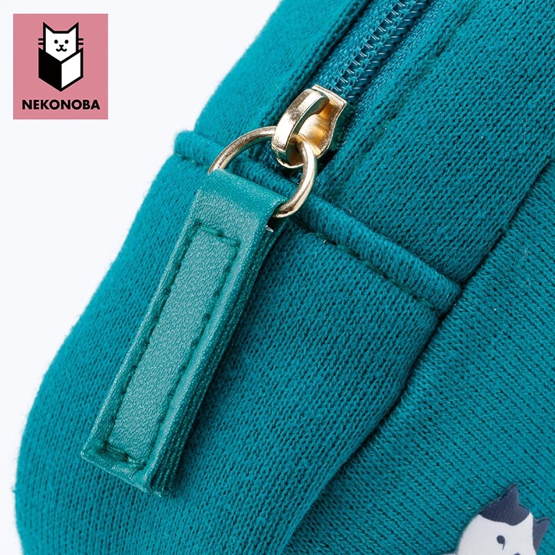 ねこ茶商 NEKONOBA グッズ 通販 ネコノバ L字ファスナー コインケース