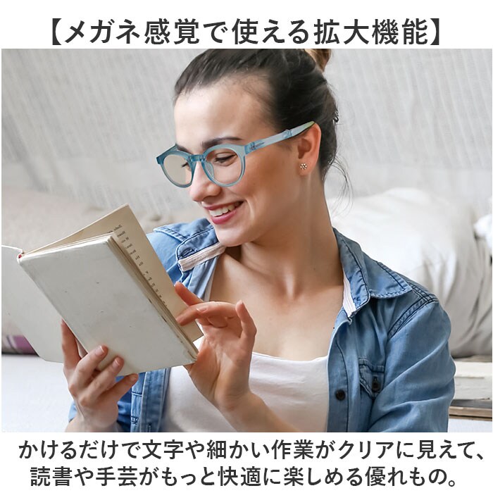 メガネ型ルーペ 通販 眼鏡型拡大鏡 折りたたみメガネ 拡大鏡