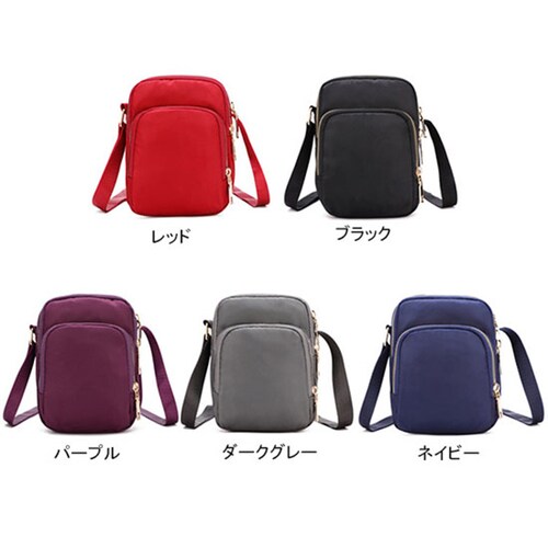 3ポケット縦型ショルダーバッグ おしゃれ 軽量 大容量 防水 通勤 通学 旅行 シンプル デザイン 多機能 便利 bag カジュアル お出かけ 小さめ ミニバッグ ポータブル トレンド 人気 軽い シ_9