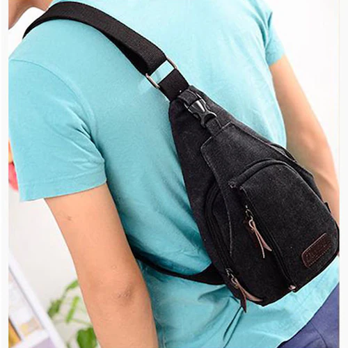 キャンバス風ボディバック ボディバッグ キャンバス素材 メンズ レディース おしゃれ シンプル 多機能 軽量 旅行 散歩 通勤 通学 スポーツ カジュアルバッグ 軽量 使いやすい 便利なポケット 収納_1