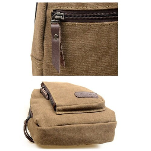 キャンバス風ボディバック ボディバッグ キャンバス素材 メンズ レディース おしゃれ シンプル 多機能 軽量 旅行 散歩 通勤 通学 スポーツ カジュアルバッグ 軽量 使いやすい 便利なポケット 収納_3