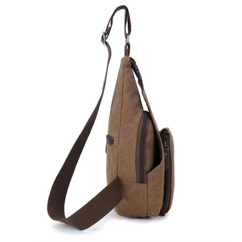 キャンバス風ボディバック ボディバッグ キャンバス素材 メンズ レディース おしゃれ シンプル 多機能 軽量 旅行 散歩 通勤 通学 スポーツ カジュアルバッグ 軽量 使いやすい 便利なポケット 収納_5