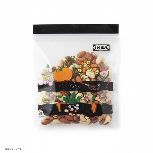 IKEA �C�P�A ISTAD �C�[�X�^�[�h �t���[�U�[�o�b�O �ʕ� ��� �͗l �u���b�N 25�� (�� �J�{�`��25) �ۑ��� ���� �Ⓚ �① �ė��p�� �H�i�ۑ� ��������_1