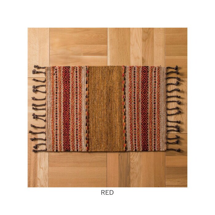 kuumba マット　ラグ　ラグマット　レア BROWN マット おしゃれ ラグ 通販 45x60 長方形 ラグマット アジアン