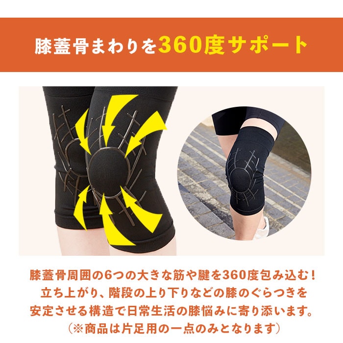 ブラック 【即日発送】Mサイズ タナック タフシロン 人工筋肉膝