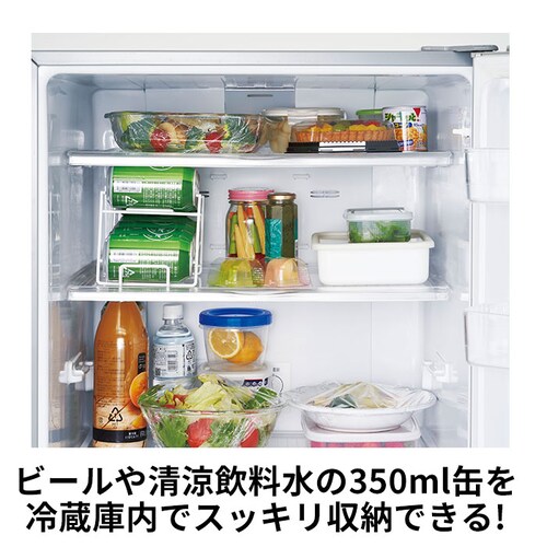 350ml用 缶ストッカー 冷蔵庫 350ml 通販 キッチンラック ストッカー ラック 缶ビール 缶ジュース コロコロ缶配ストッカー 収納ストッカー ストック 庫内収納 冷蔵庫整理 アイディアグッズ_2