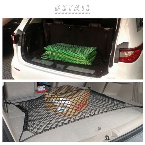トランクネット 通販 カーゴネット ラゲッジネット カー用品 アクセサリー 自動車用品 ネット 網 車 荷物 固定 ベルト 荷物固定 荷崩れ防止 車載用 収納 ワンボックス セダン_1