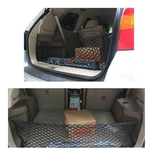 トランクネット 通販 カーゴネット ラゲッジネット カー用品 アクセサリー 自動車用品 ネット 網 車 荷物 固定 ベルト 荷物固定 荷崩れ防止 車載用 収納 ワンボックス セダン_2