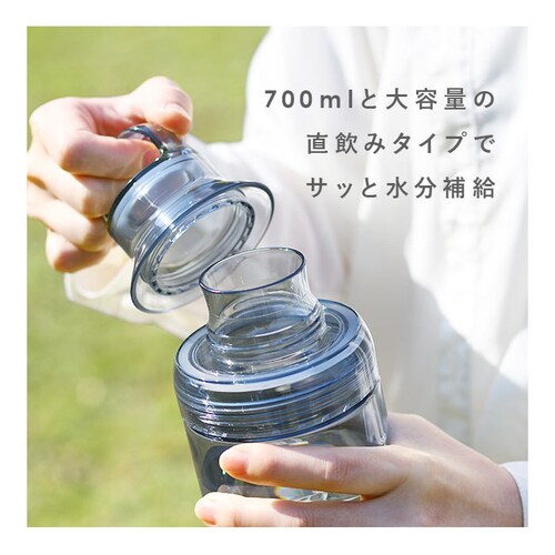 LIPPY �E�H�[�^�[�{�g�� 700ml �ʔ� ���{�� ���� 0.7L 0.7 �}�O�{�g�� �����ݐ��� �N���A�{�g�� �y�� �y�� ���݌��L�� �􂢂₷�� �L�� �肪���� tritan �g���C�^�� �ʊw_6