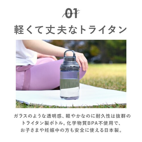 LIPPY �E�H�[�^�[�{�g�� 700ml �ʔ� ���{�� ���� 0.7L 0.7 �}�O�{�g�� �����ݐ��� �N���A�{�g�� �y�� �y�� ���݌��L�� �􂢂₷�� �L�� �肪���� tritan �g���C�^�� �ʊw_7