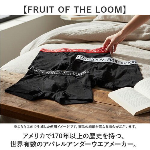 80:ブラック Lサイズ フルーツオブザルーム ボクサーパンツ 通販 FRUIT OF THE LOOM メンズ おしゃれ 下着 インナー ボクサーブリーフ パンツ ブランド 贈り物 ギフト ストレッ_2