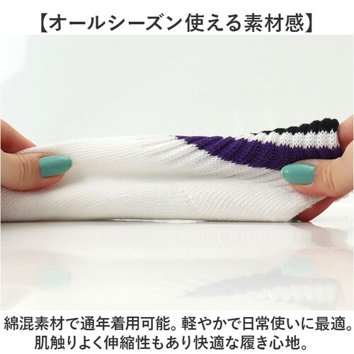 マルチ 23-25cm fruit of the loom ソックス ショート 通販 靴下 くつした くつ下 ラインソックス ライン ショート丈 リブ 3足 セット メンズ レディース フルーツオブザ_4