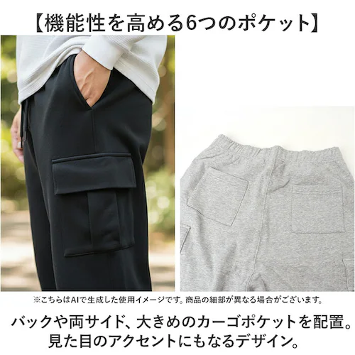 フルーツオブザルーム スウェットパンツ 通販 FRUIT OF THE LOOM カーゴパンツ ロングパンツ パンツ ズボン スウェット メンズ カジュアル シンプル 無地 ユニセックス おしゃれ か_4