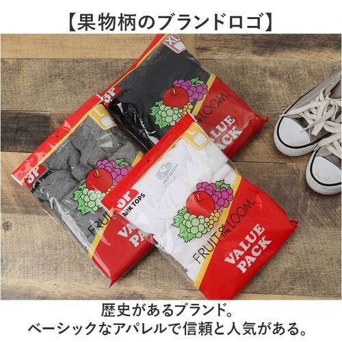 �t���[�c�I�u�U���[�� �^���N�g�b�v �ʔ� FRUIT OF THE LOOM 3���Z�b�g �m�[�X���[�u �����Y �g�b�v�X �C���i�[ ���Ȃ� �V���v�� �J�W���A�� ������� �j�����p �����Y�t�@�b�V����_2