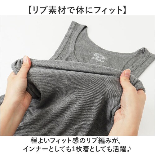 �t���[�c�I�u�U���[�� �^���N�g�b�v �ʔ� FRUIT OF THE LOOM 3���Z�b�g �m�[�X���[�u �����Y �g�b�v�X �C���i�[ ���Ȃ� �V���v�� �J�W���A�� ������� �j�����p �����Y�t�@�b�V����_4