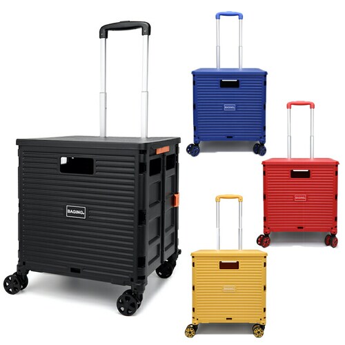 �mBAGING �o�M���O�n������ �V���b�s���O�J�[�g �X�g�b�p�[�t�� 360����] 4�֐É��L���X�^�[ �܂肽���� �������J�[�g LB007 (���j_16